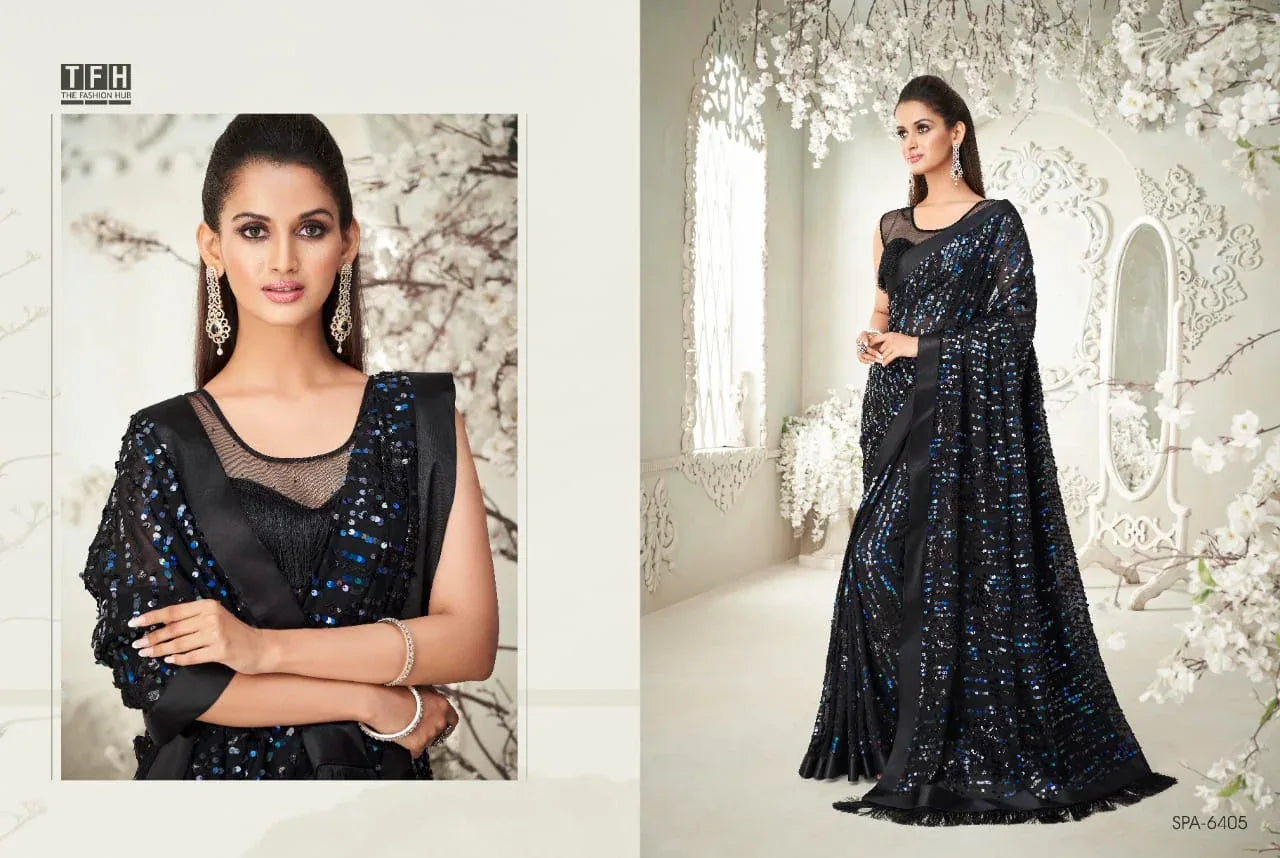 TFH Sparkle Vol 2 Party Wear Designer Sarees Anant Tex Exports Private Limited