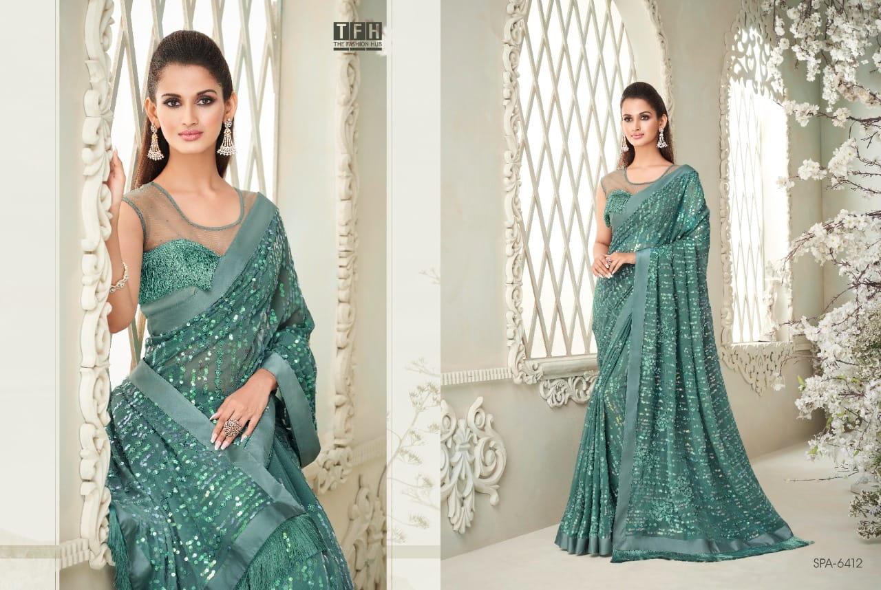 TFH Sparkle Vol 2 Party Wear Designer Sarees Anant Tex Exports Private Limited