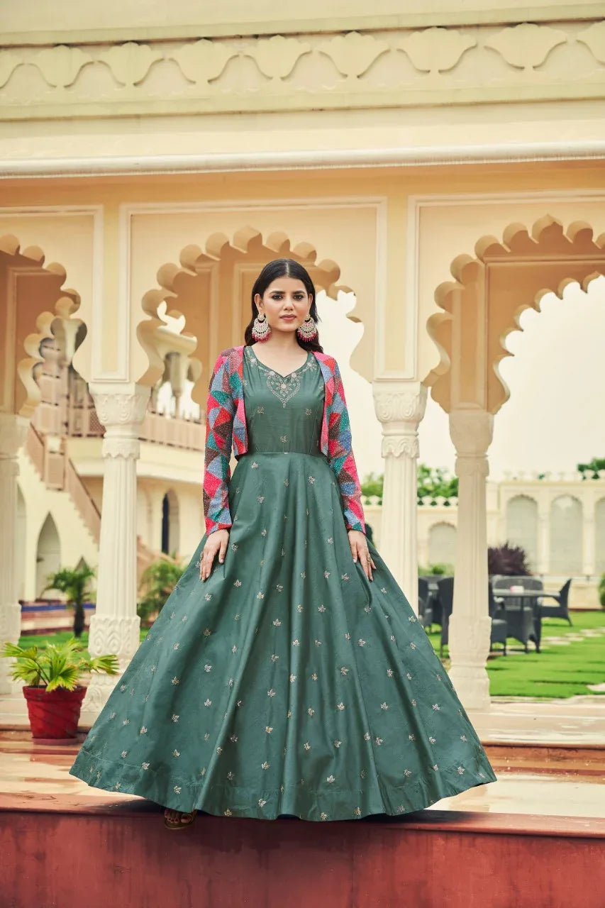Flory Vol-22 Sequince Anarkali Gown Collection Anant Tex Exports Private Limited