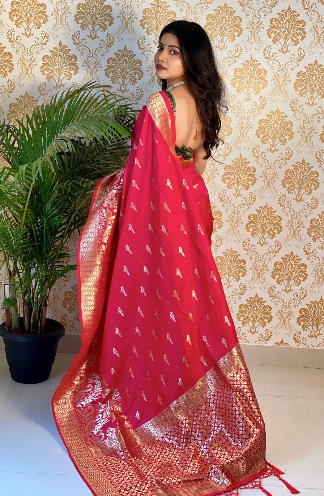 WEDDING PURE SILK WITH PURE ZARI WEAVING SAREE Anant Tex Exports Private Limited