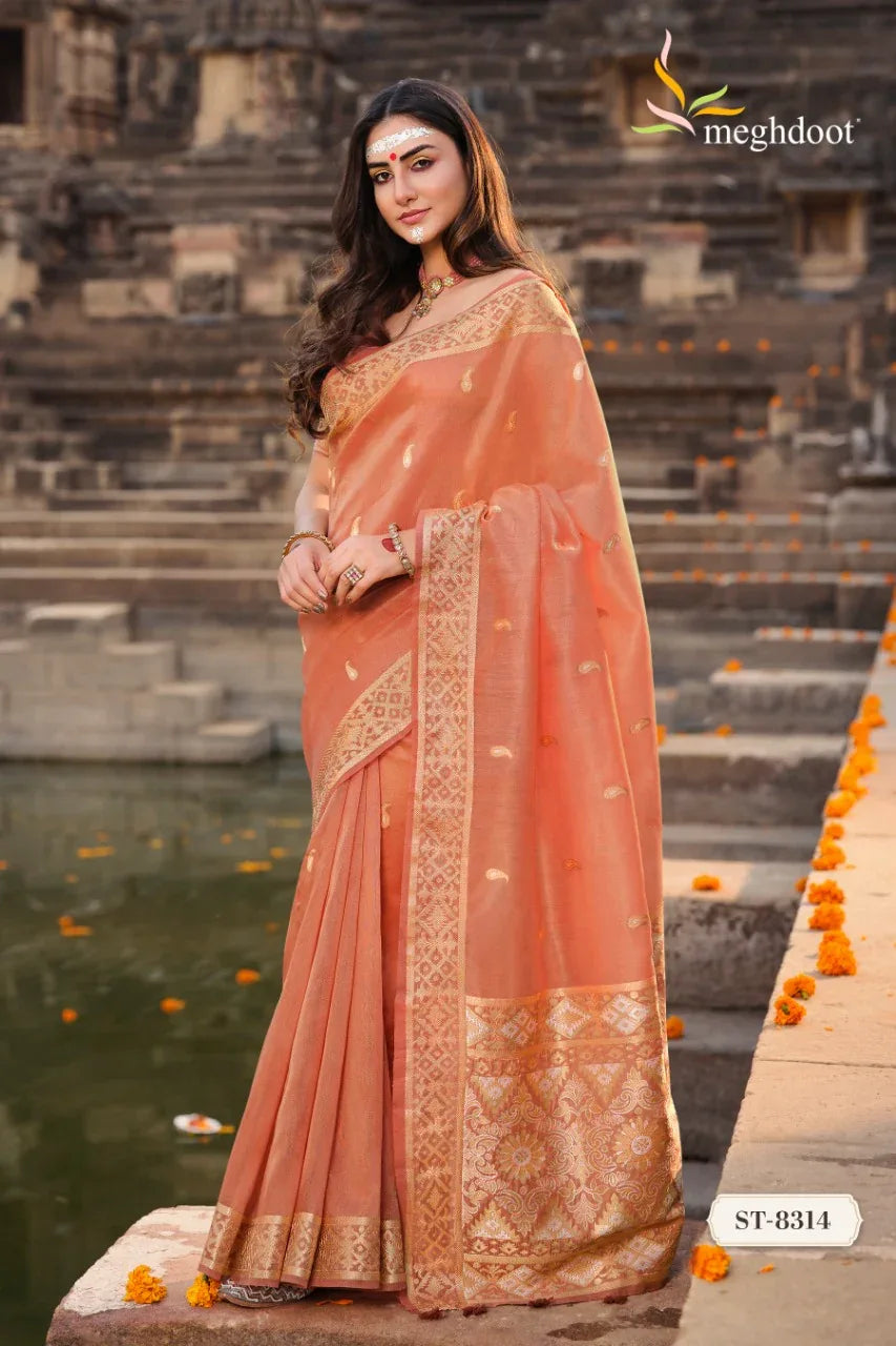 Meghdoot Shuddhi Soft Tissue Silk Saree Anant Tex Exports Private Limited