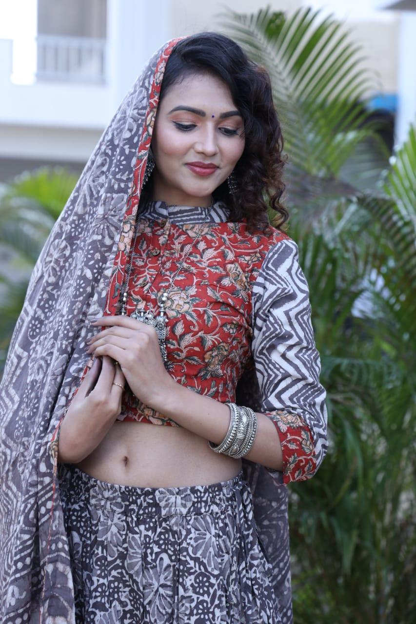 Designer Top & skirt Printed Lehenga Anant Tex Exports Private Limited