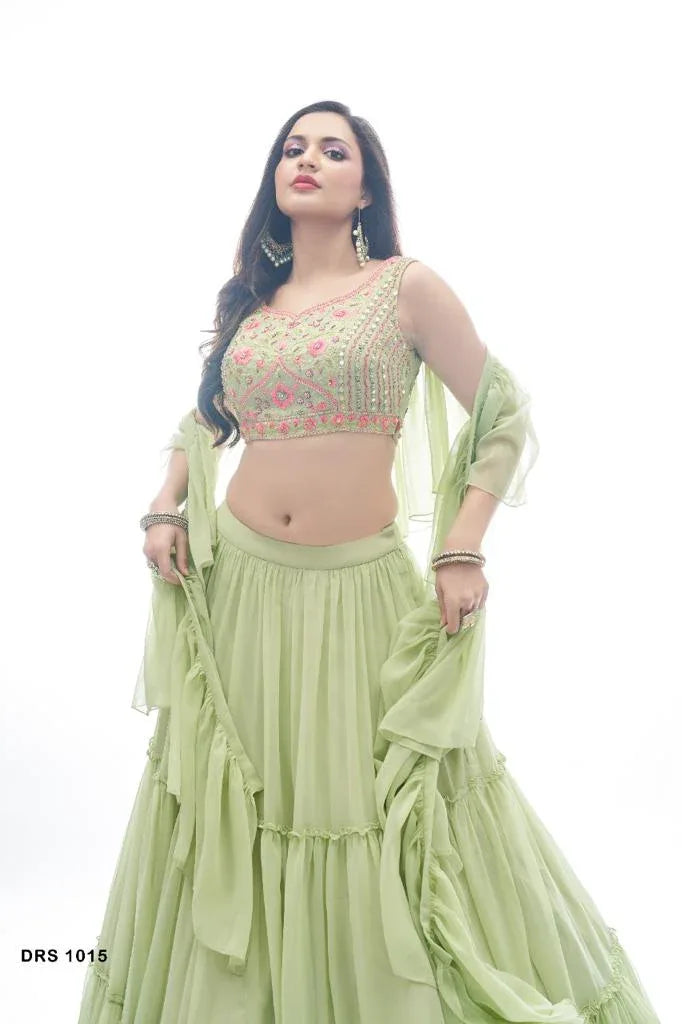 Traditional Looks For Designer Lehenga choli Anant Tex Exports Private Limited