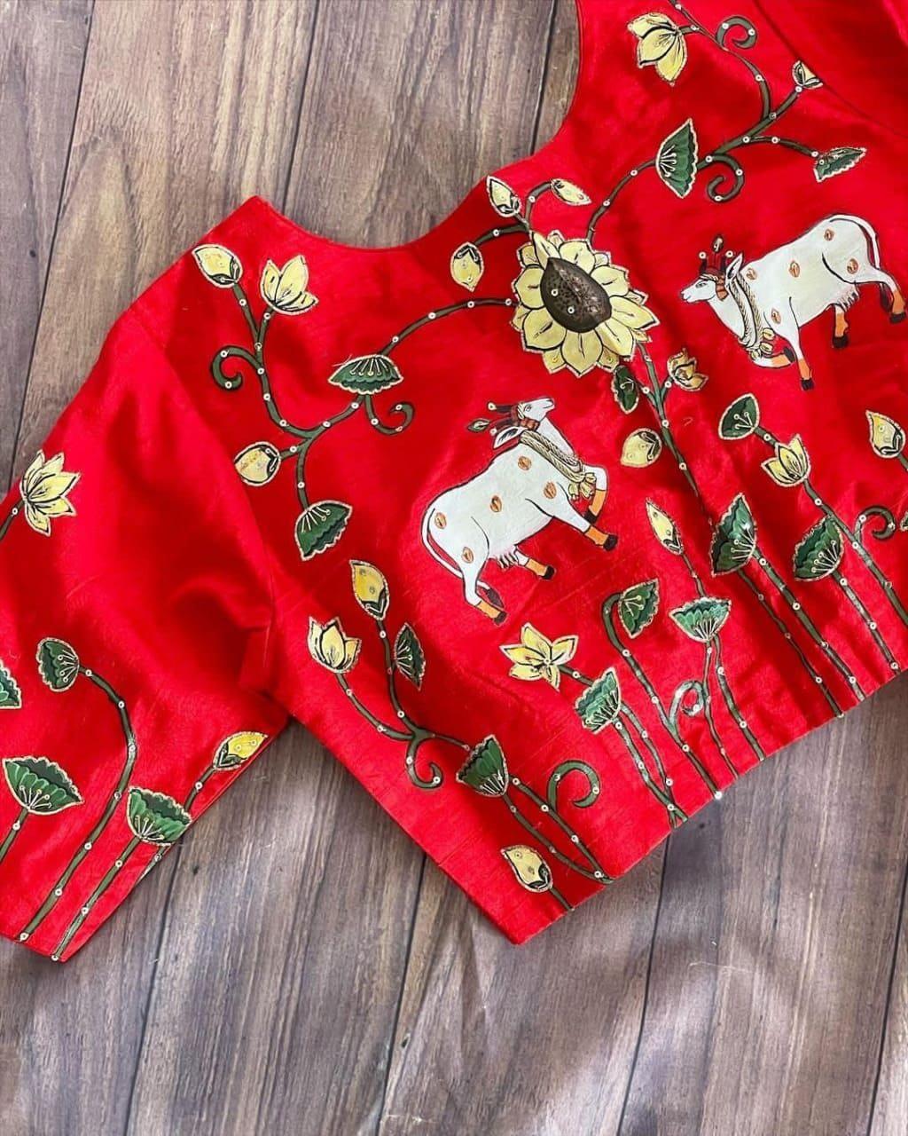 Party Wear Designer Khatli Handwork Blouse Anant Tex Exports Private Limited