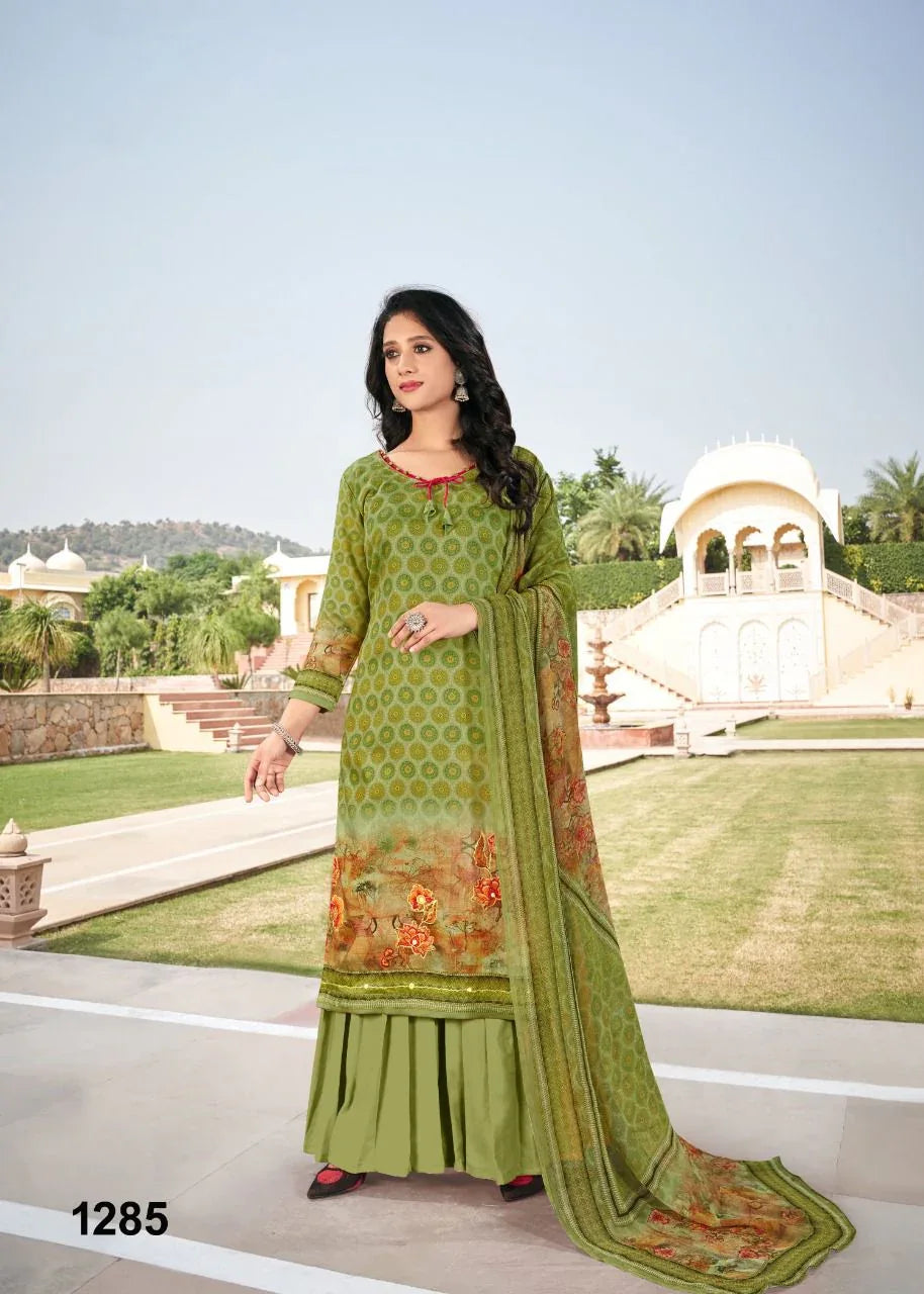 NAZNEEN RIYA 1281 SERIES HEAVY COTTON SUIT Anant Tex Exports Private Limited