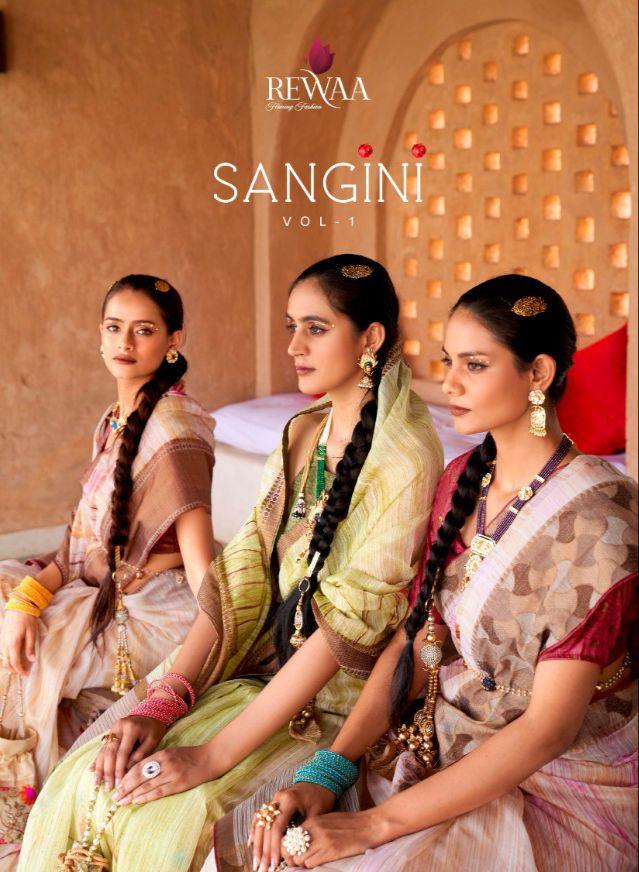 REVAA SANGINI R-398 SERIES TISSUE COTTON SAREE Anant Tex Exports Private Limited