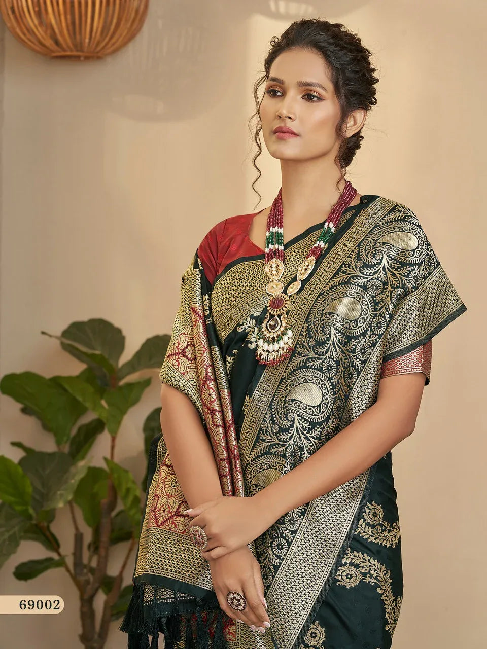 RajPath Maharani Soft silk with Leheriya Zari Weaving Saree Anant Tex Exports Private Limited
