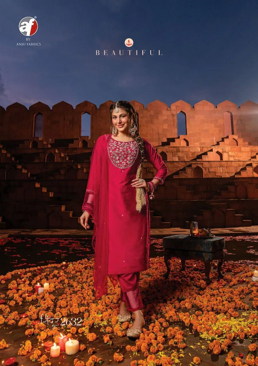 SINDUR VOL-2 KURTI PANT WITH DUPATTA Anant Tex Exports Private Limited