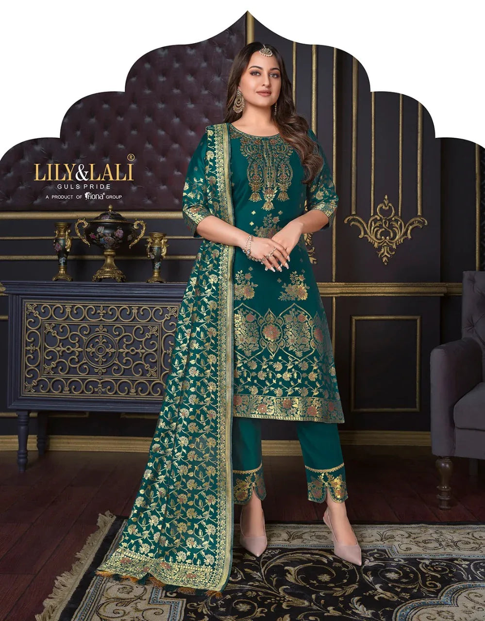 Lily And Lali Silk Kari 2 Exclusive Wear Kurti Pant With Dupatta Collection Anant Tex Exports Private Limited