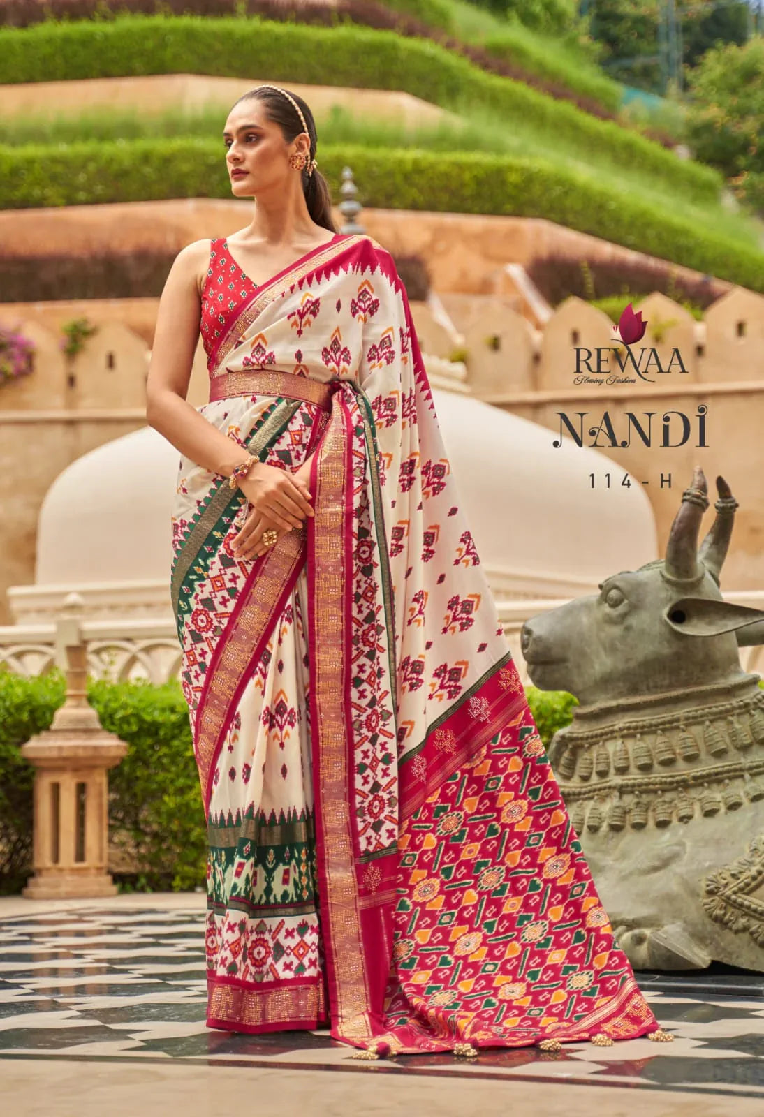 Rewaa Nandi Soft Patola Silk Saree Anant Tex Exports Private Limited