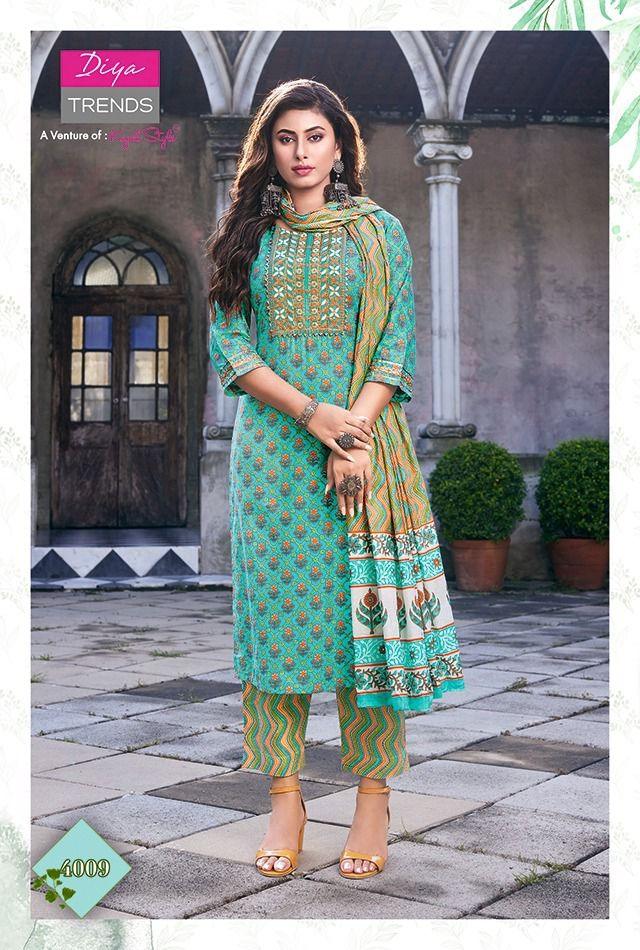 KAJAL ODHANI VOL 4 STRAIGHT KURTI WITH PANT & DUPATTA Anant Tex Exports Private Limited
