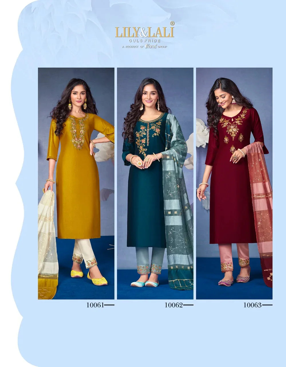 LILY AND LALI MAGNUM VOL 2 BEMBERG KURTI WITH BOTTOM AND DUPATTA Anant Tex Exports Private Limited