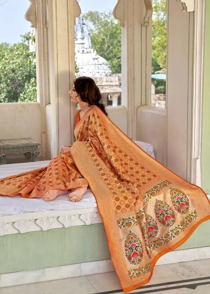 Bandhani With Paithani Pallu Pure Silk Handloom Saree Anant Tex Exports Private Limited