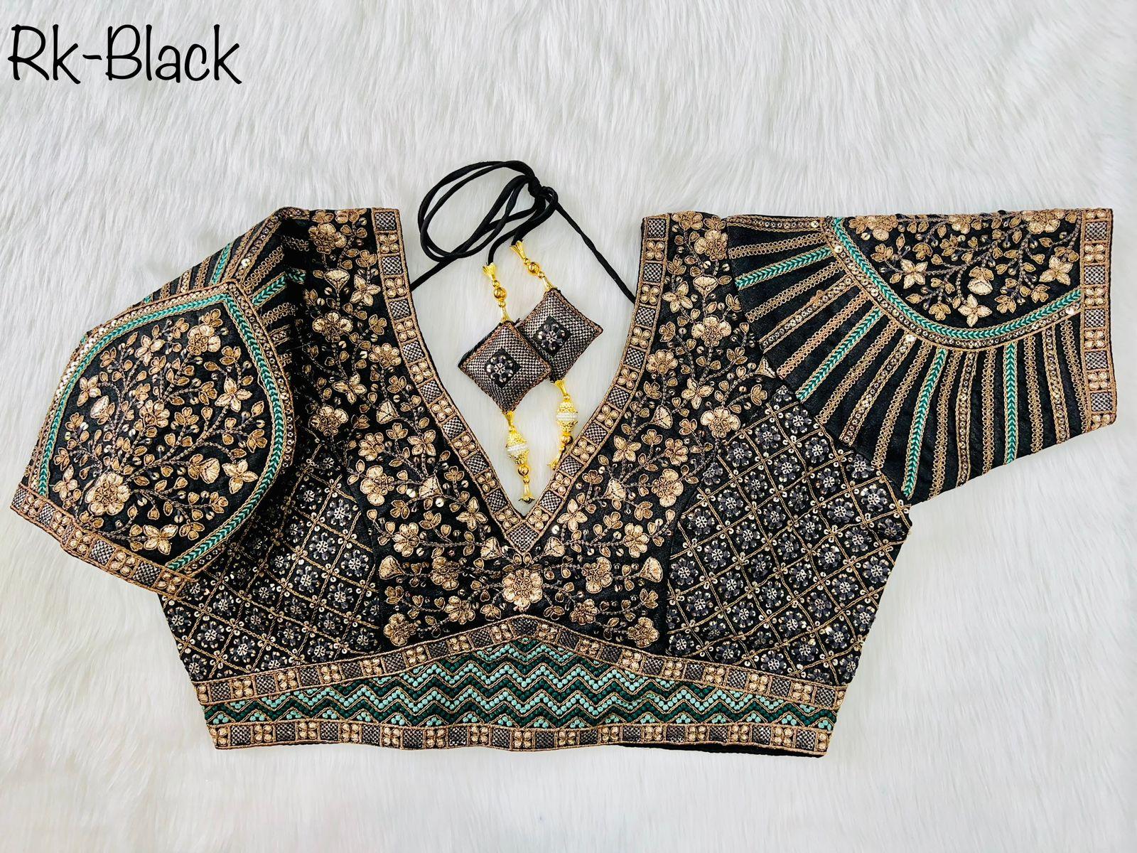 Copper Jari Heavy Embroidery Work Blouse Anant Tex Exports Private Limited
