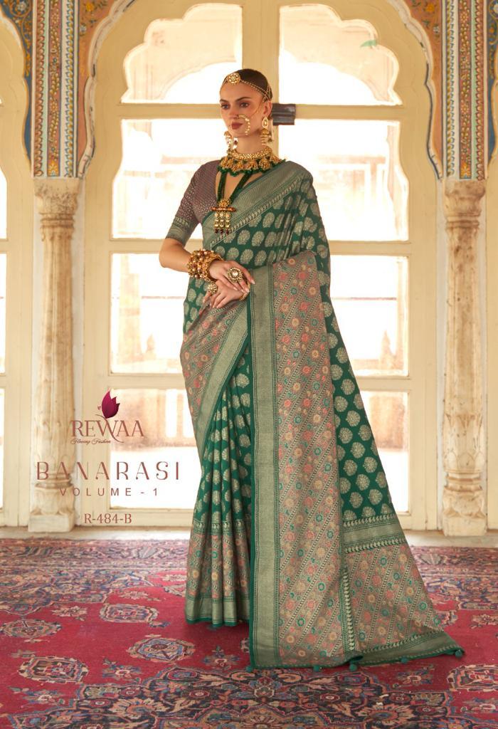 REWAA BANARASI VOL-01 SMOOTH SILK WITH FOIL PRINT SAREE Anant Tex Exports Private Limited