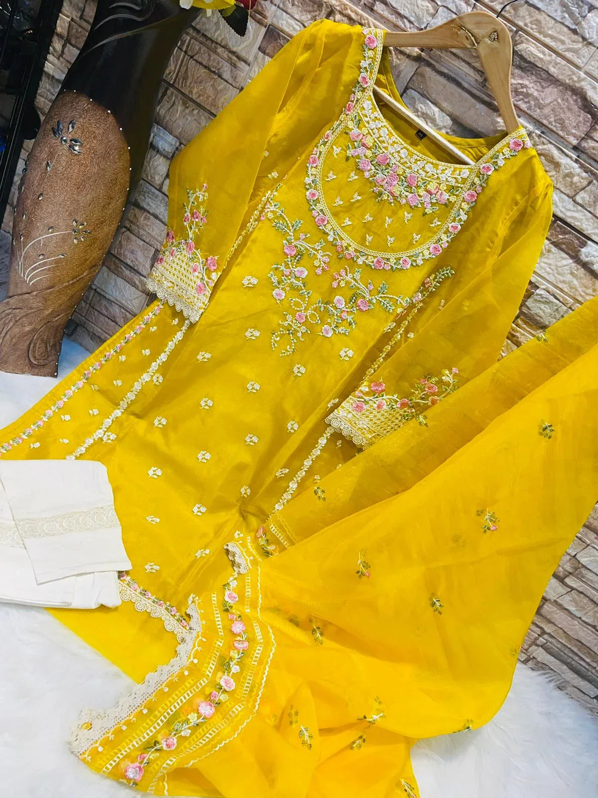 Deepsy Dno. D-259 Pure orgnaza with embroidery Suits Anant Tex Exports Private Limited