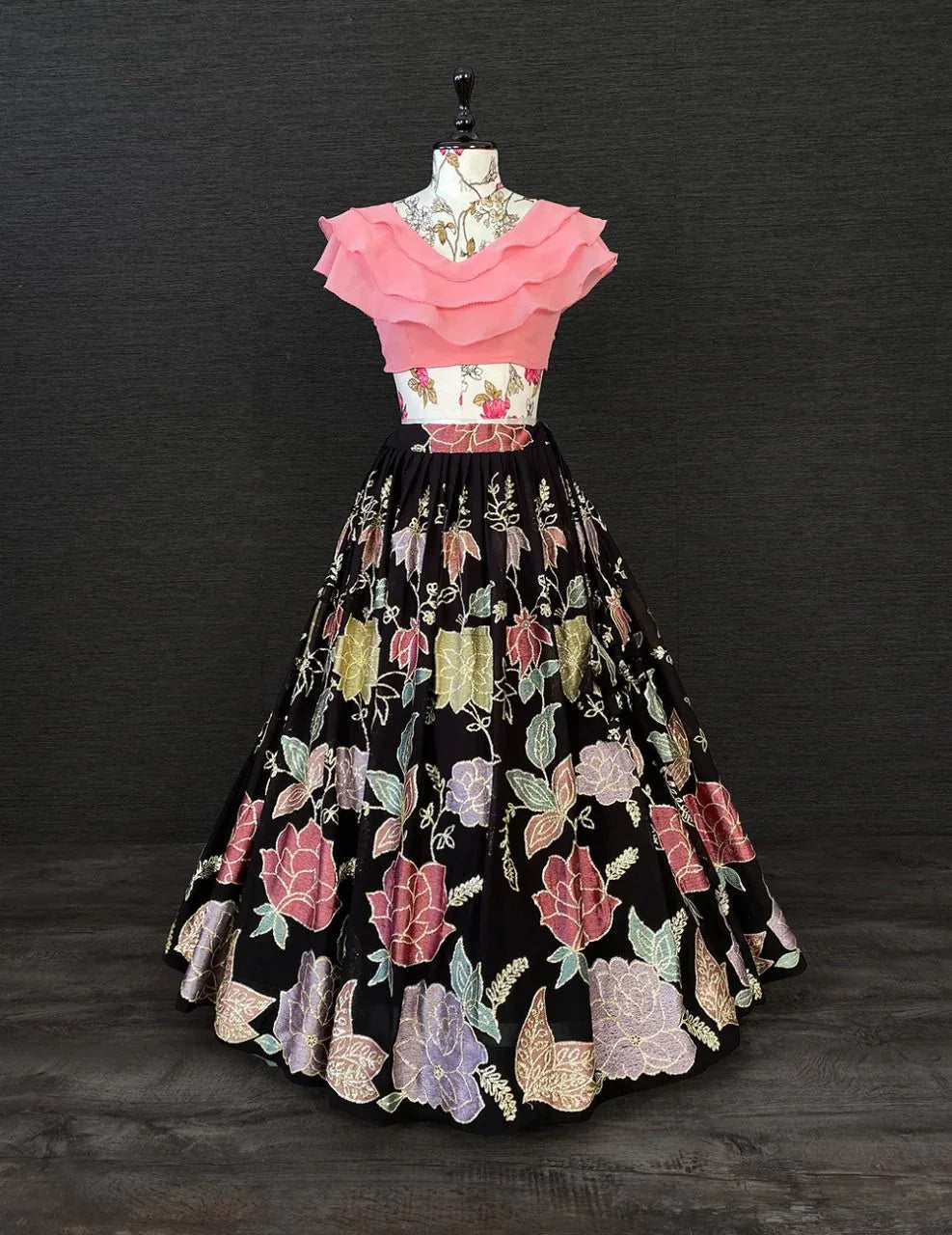 Fancy Top with lehenga Anant Tex Exports Private Limited