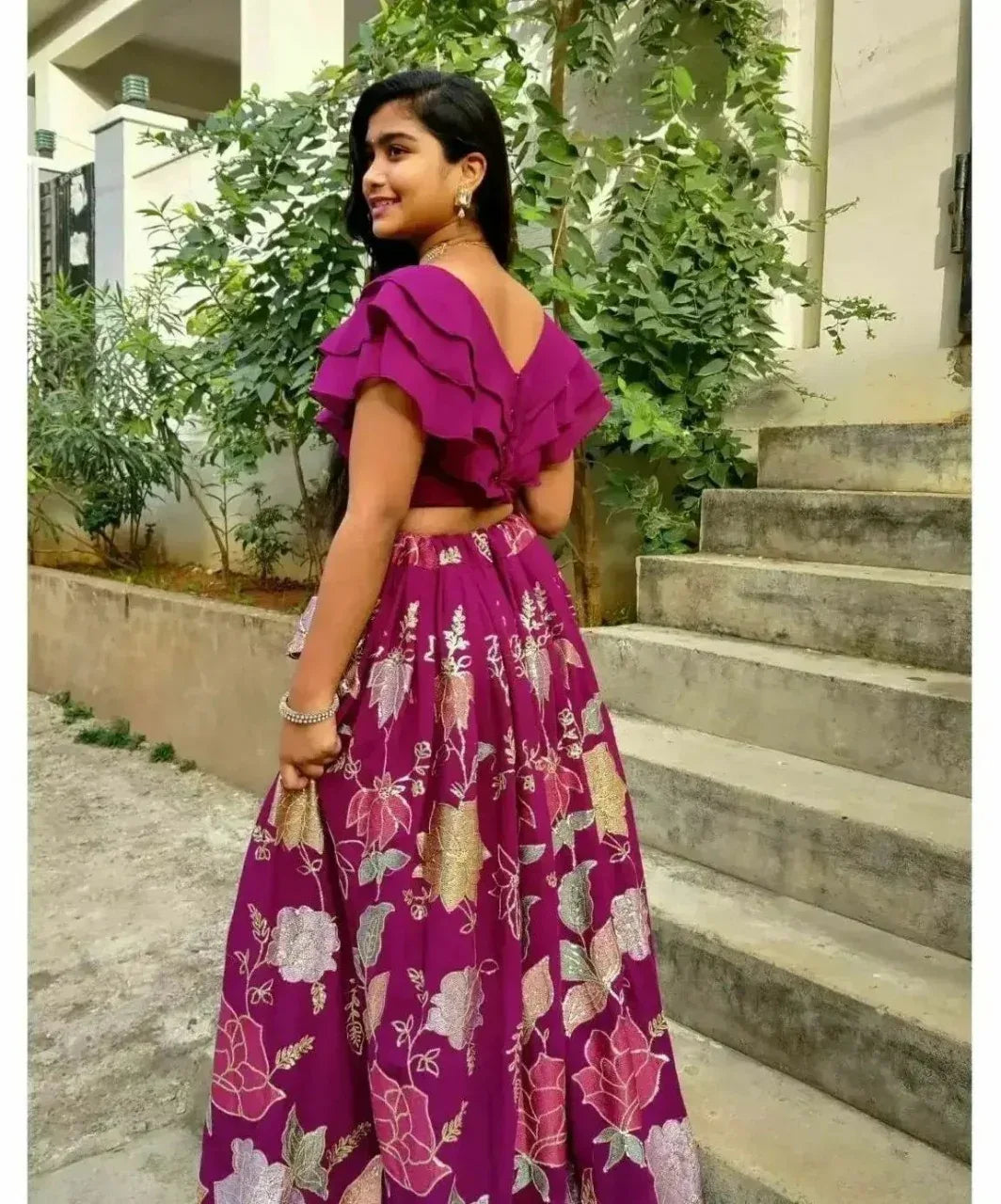 Fancy Top with lehenga Anant Tex Exports Private Limited