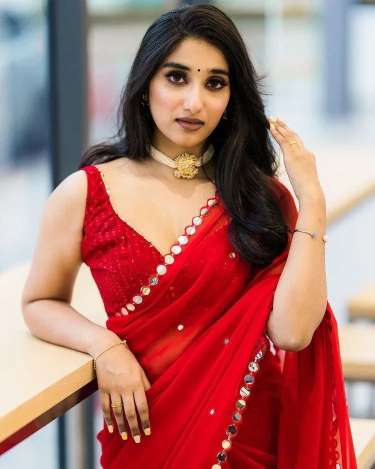 Pure Georgette Saree Anant Tex Exports Private Limited