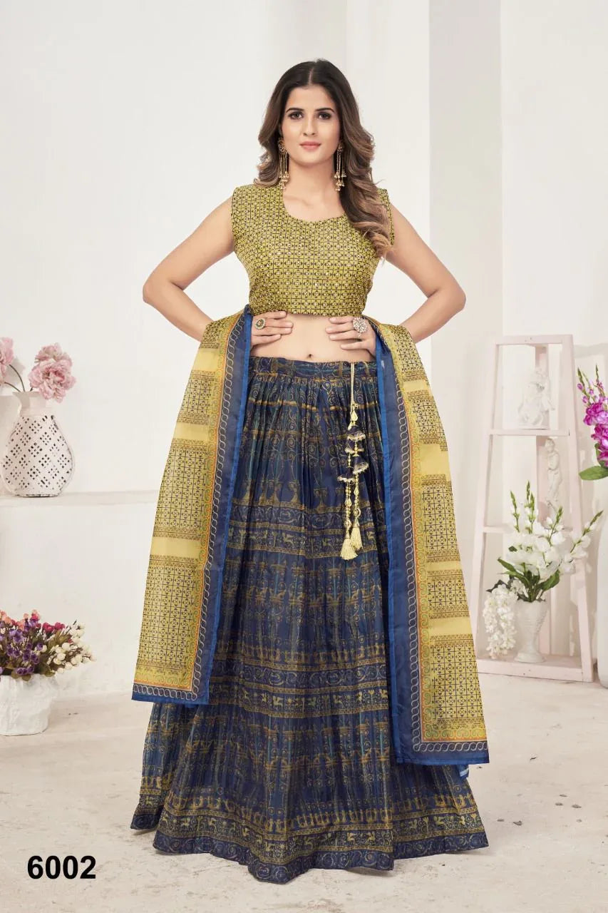 NAZNEEN AKRUT 6001 SERIES DESIGNER LEHENGA Anant Tex Exports Private Limited