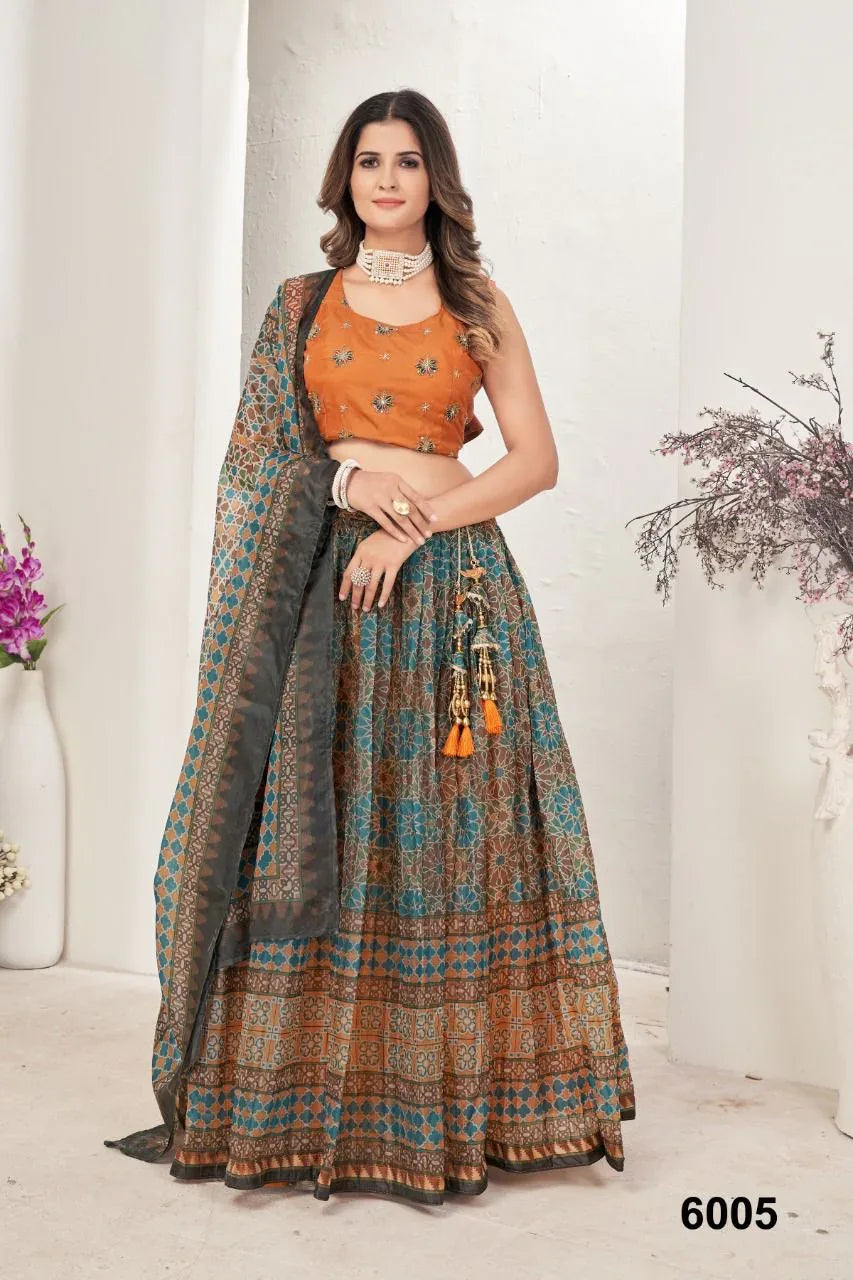 NAZNEEN AKRUT 6001 SERIES DESIGNER LEHENGA Anant Tex Exports Private Limited