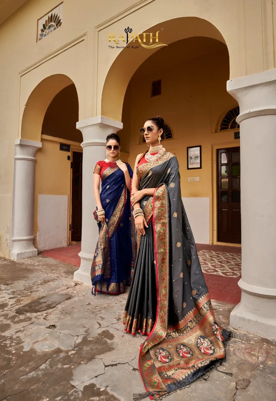 Rajpath Rivaaz Silk Weaving Saree collection Anant Tex Exports Private Limited
