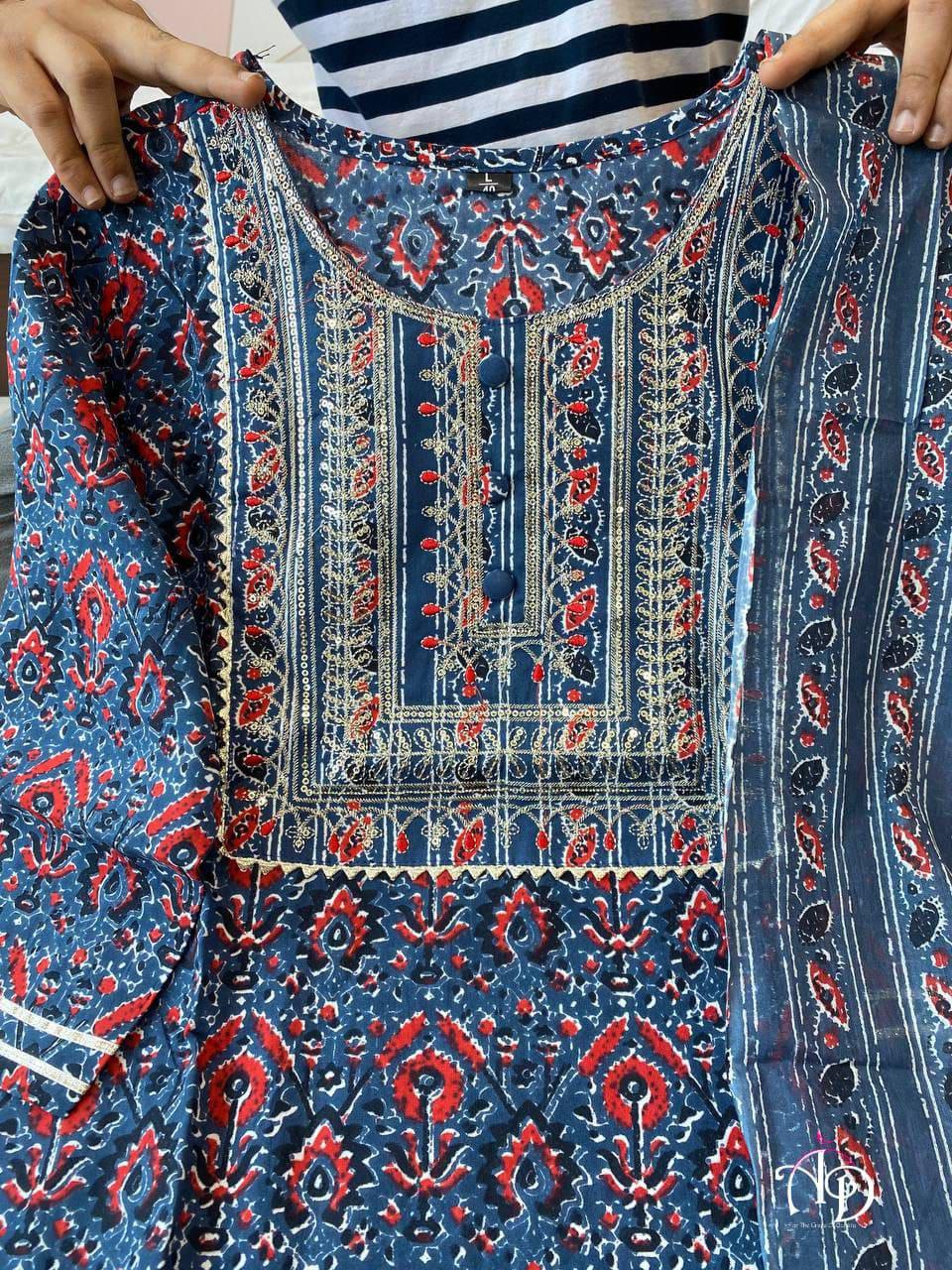 Mill Print Design work Full Kurti Set Anant Tex Exports Private Limited