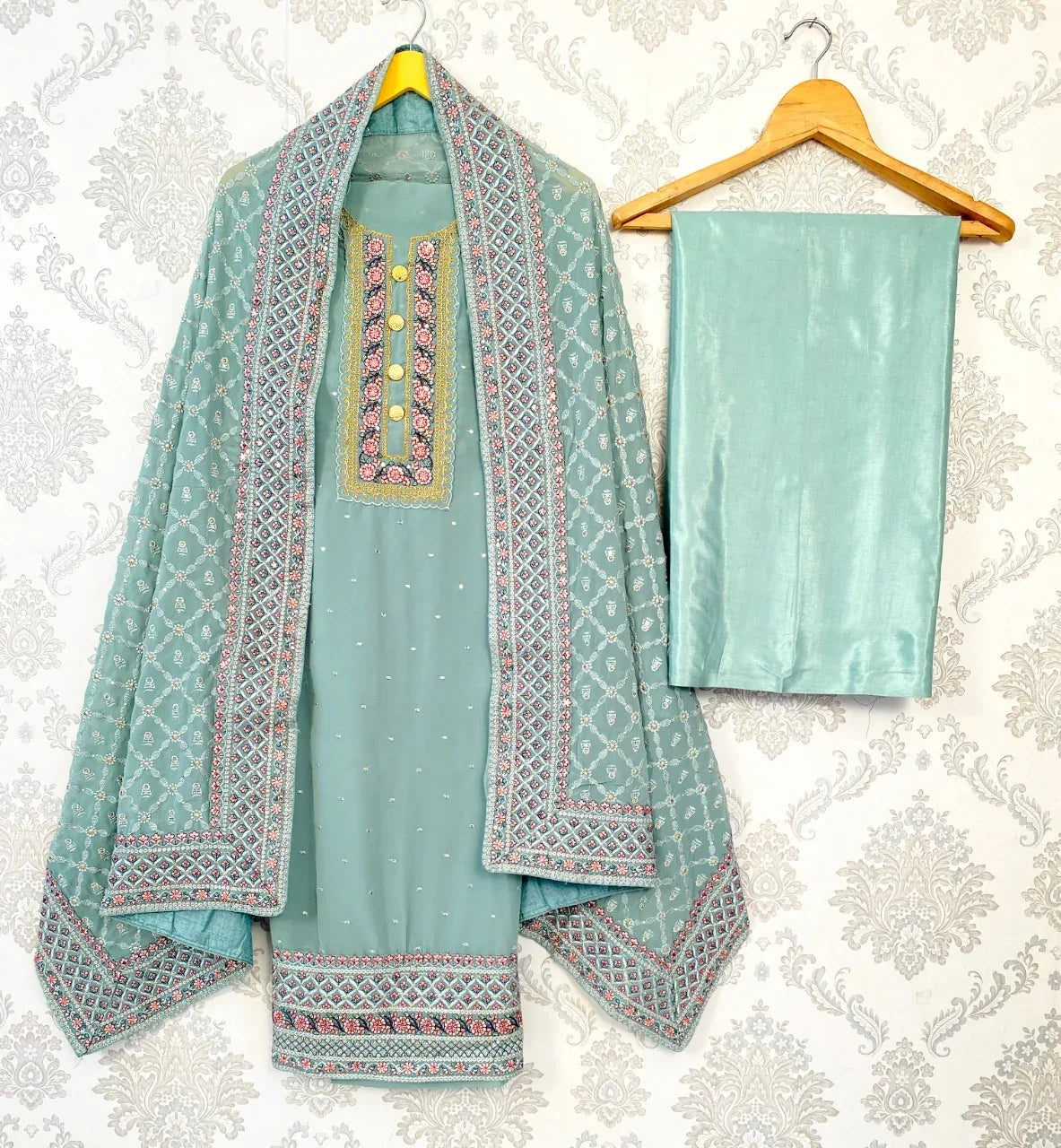 ZEEYA-ERINA D.NO 1401 To1403 FAUX GEORGETTE SUIT Anant Tex Exports Private Limited