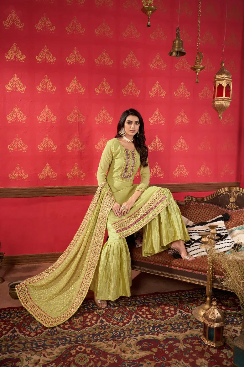 ZEEYA-ERINA D.NO 1401 To1403 FAUX GEORGETTE SUIT Anant Tex Exports Private Limited