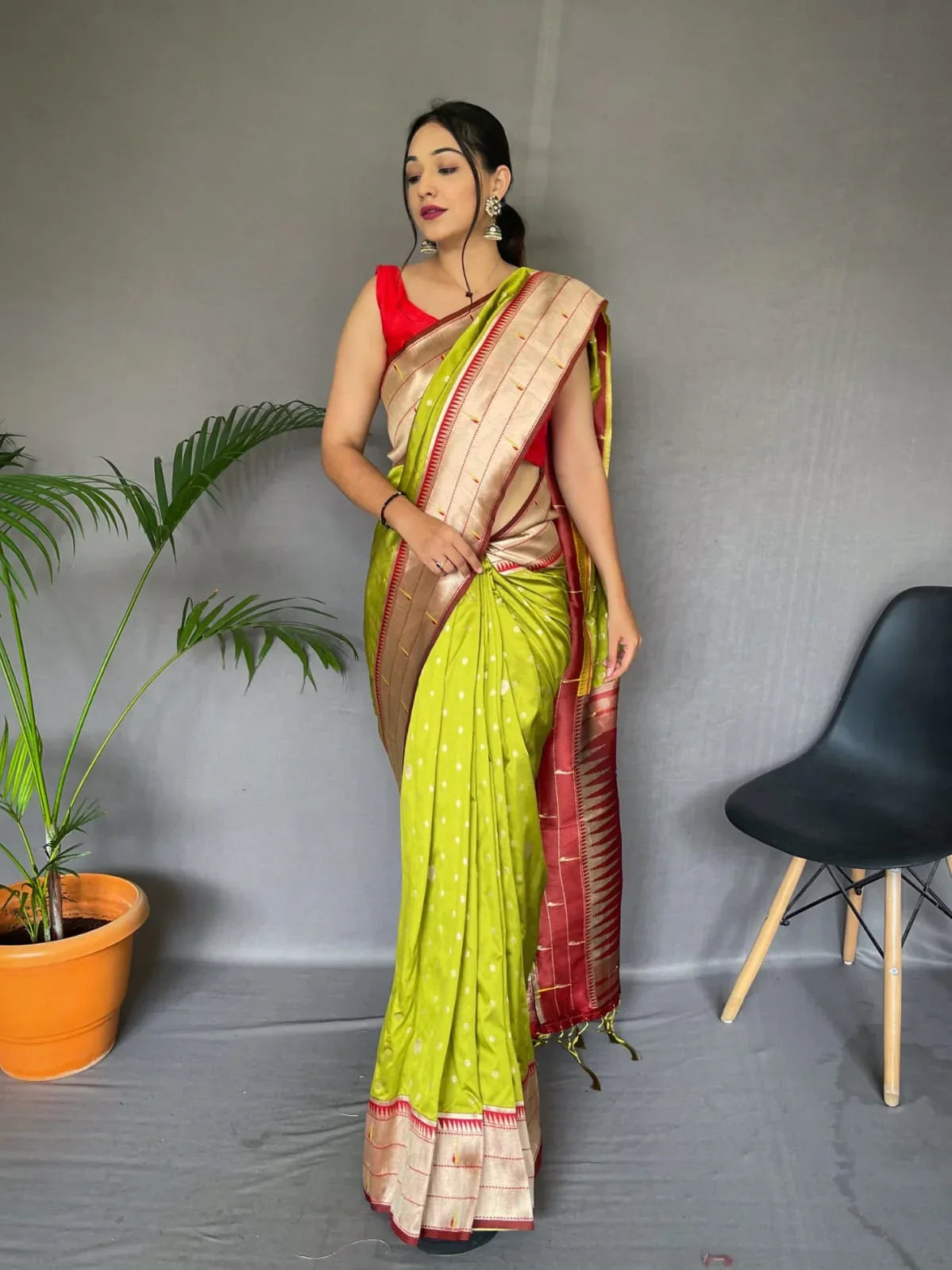 POLKA PAITHANI PURE PAITHANI SILK SAREE Anant Tex Exports Private Limited