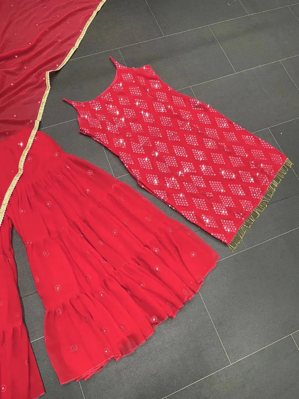 Heavy Faux Georgette Designer Suit Anant Tex Exports Private Limited
