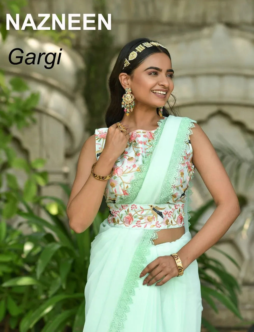 NAZNEEN GARGI 4247 SERIES GEORGETTE SAREE Anant Tex Exports Private Limited