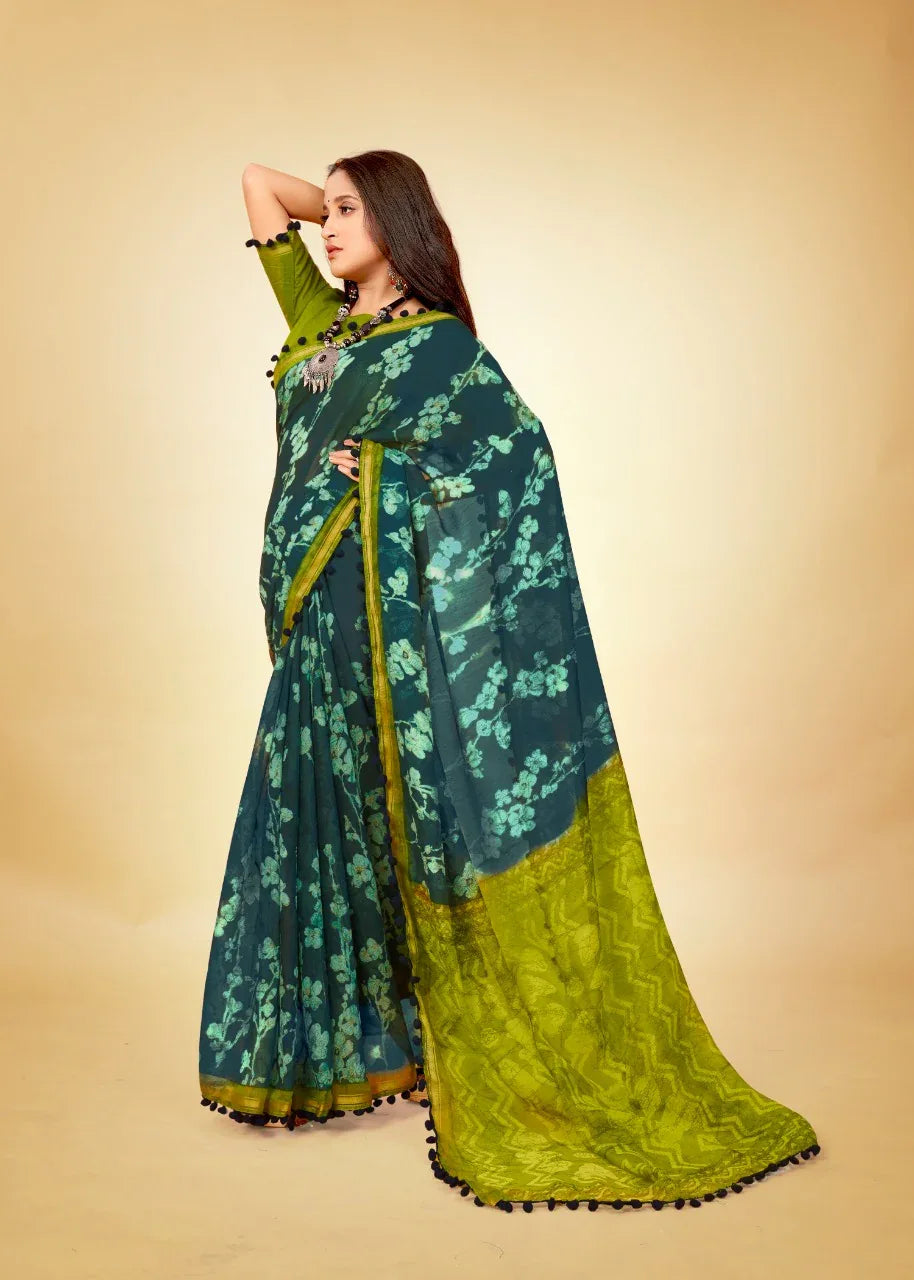 Soft cotton with Pum pum Saree Anant Tex Exports Private Limited
