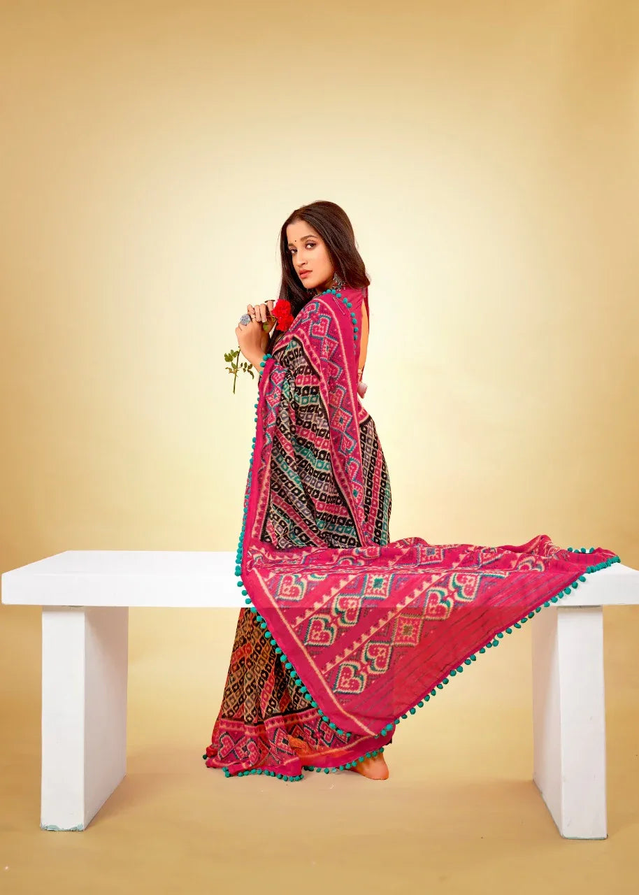 Soft cotton with Pum pum Saree Anant Tex Exports Private Limited