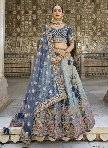 BRIDAL LEHENGA CHOLI COLLECTION D.NO -AA-115 Anant Tex Exports Private Limited