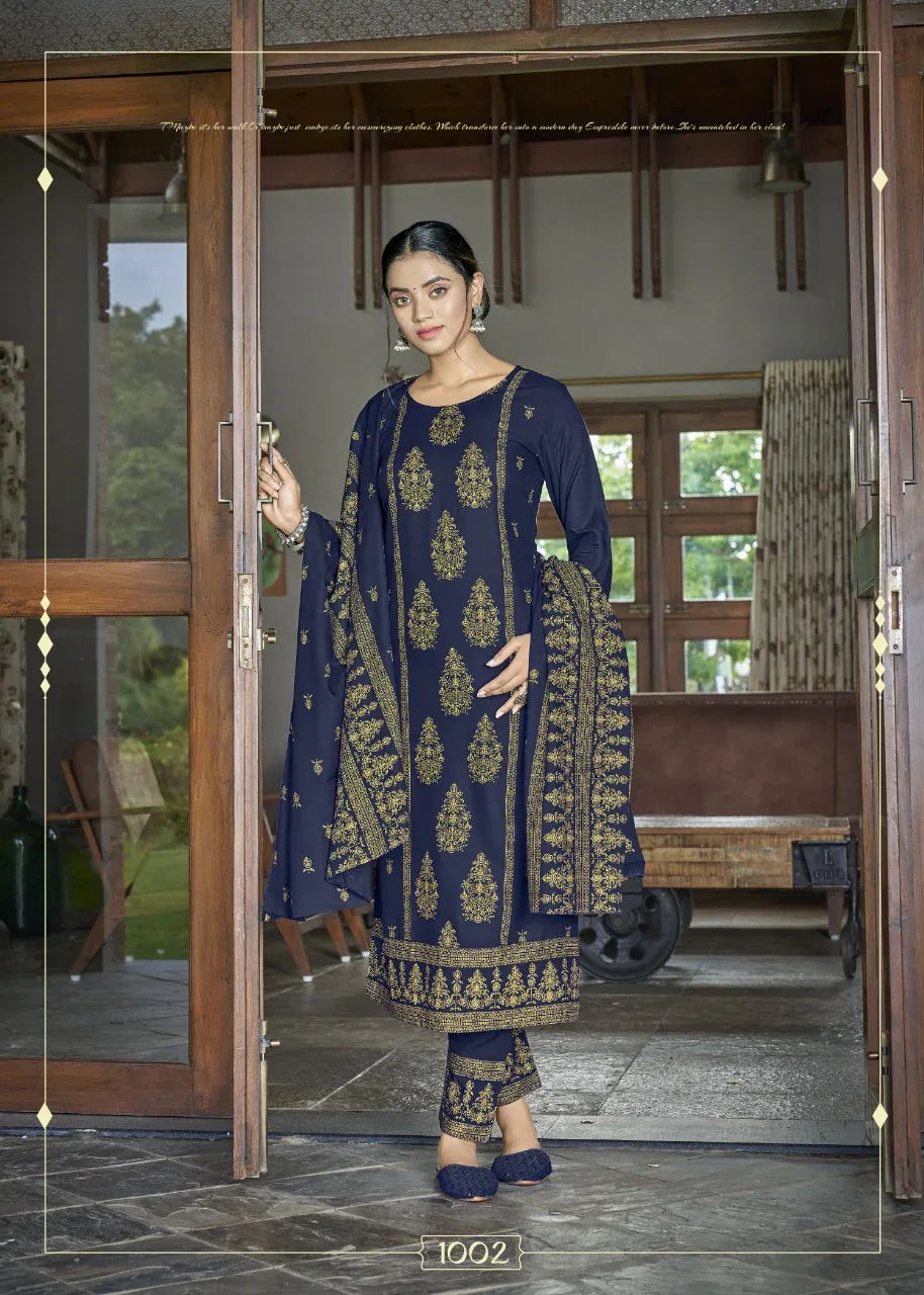 PRACHI V-2 PARTY WEAR KURTI WITH PANT Anant Tex Exports Private Limited