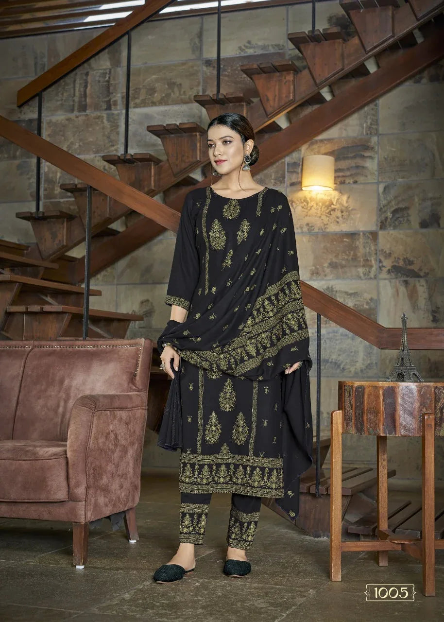 PRACHI V-2 PARTY WEAR KURTI WITH PANT Anant Tex Exports Private Limited