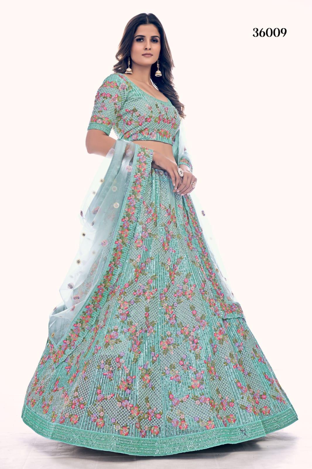 POSHAK VOL 4 DESIGNER LEHENGA D.NO 36009 Anant Tex Exports Private Limited