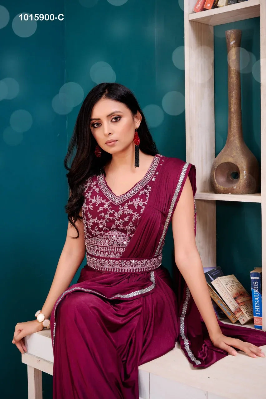 PARTY WEAR FANCY SAREE D.NO.1015900 Anant Tex Exports Private Limited