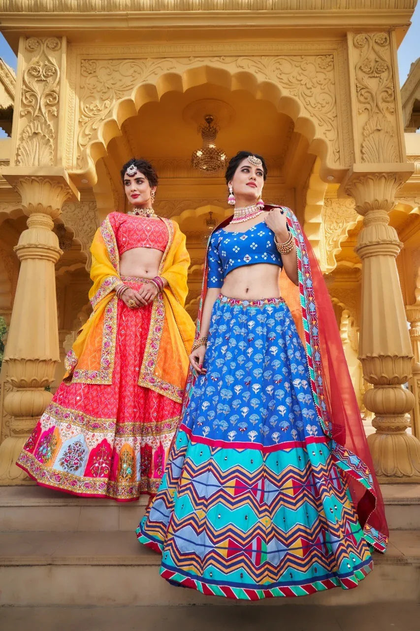 PARTHEE DESIGNER VAISHALI SILK PRINTED LEHENGA CHOLI Anant Tex Exports Private Limited