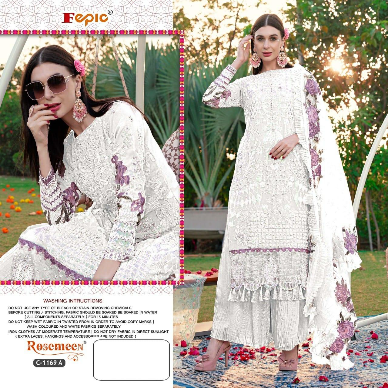FEPIC ROSEMEEN D.NO C-1169 DESIGNER SUIT Anant Tex Exports Private Limited