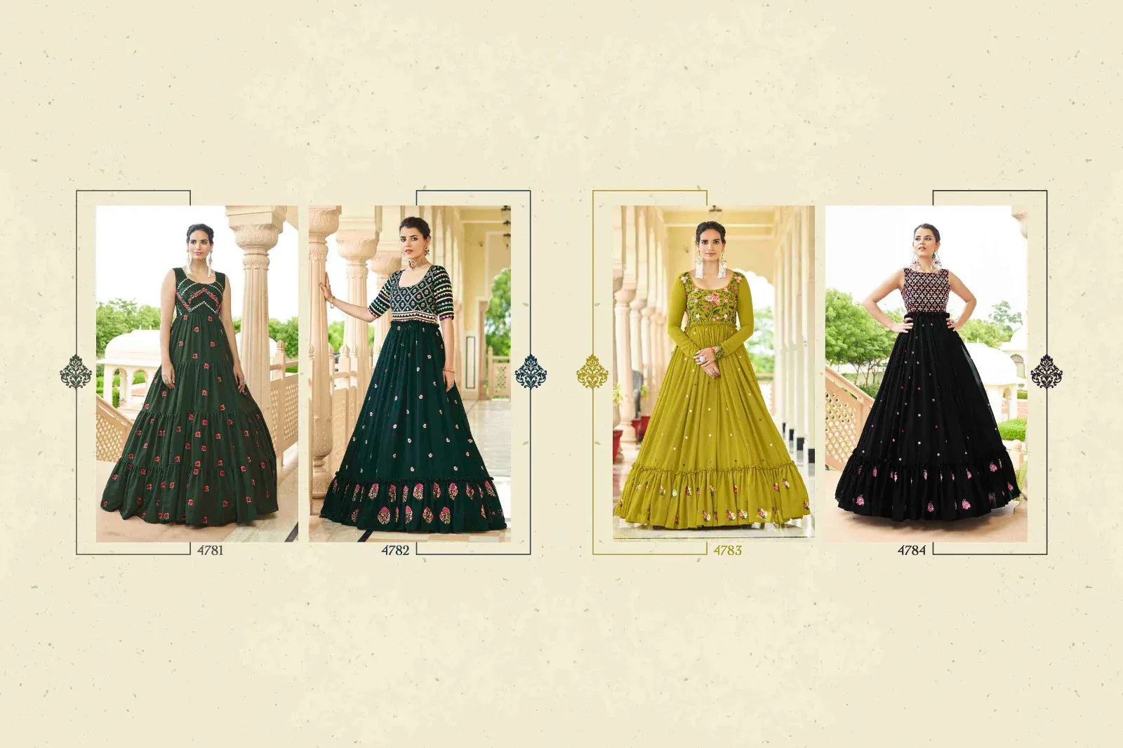 FLORY VOL. 24 DESIGNER ANARKALI GOWN Anant Tex Exports Private Limited