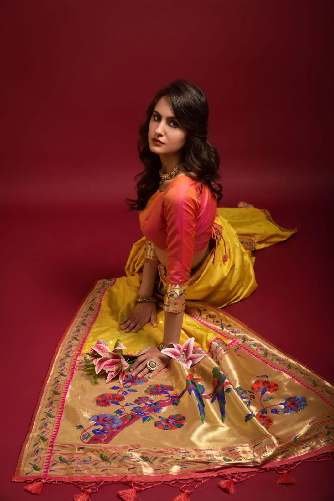PARTY WEAR PURE PAITHANI SAREE Anant Tex Exports Private Limited