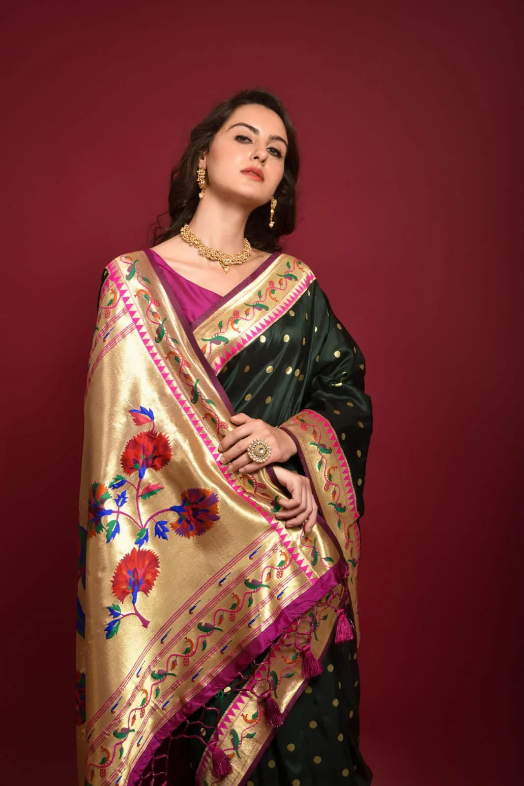 PARTY WEAR PURE PAITHANI SAREE Anant Tex Exports Private Limited
