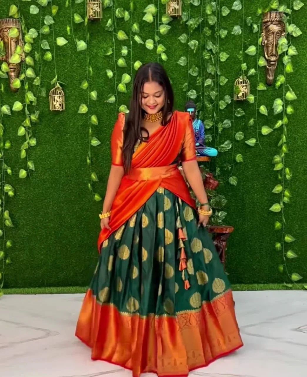 Kanjivaram Silk Zari Lehenga Anant Tex Exports Private Limited