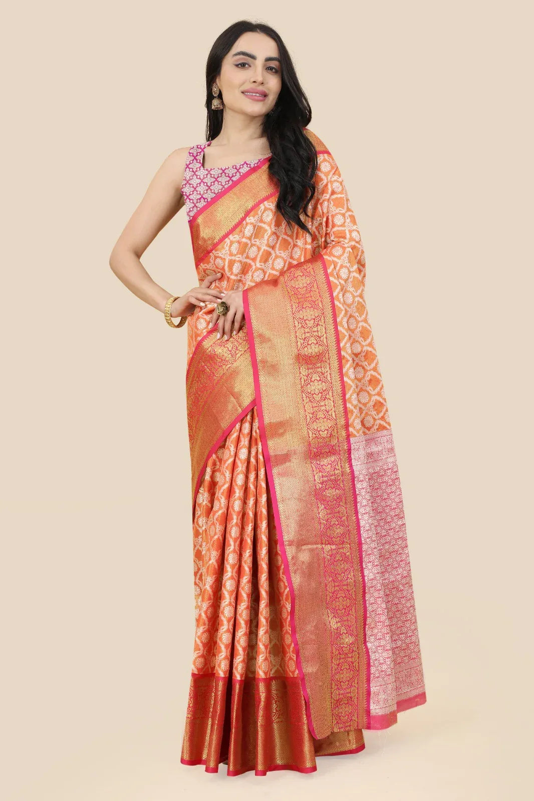 Kanchipuram Handloom Tissue Weaving Silk Saree Anant Tex Exports Private Limited