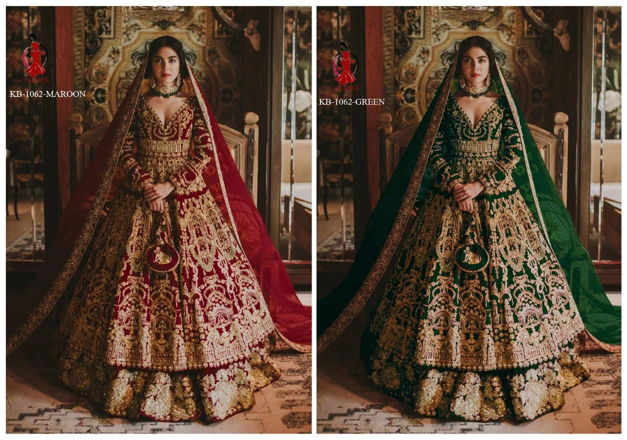 BRIDAL ANARKALI BOUTIQUE LEHENGA D.NO- KB 1062 Anant Tex Exports Private Limited