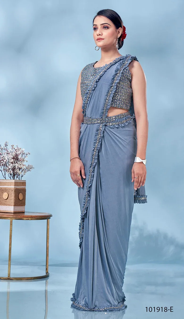 PARTY WEAR READYMADE SAREE D.NO 101918 Anant Tex Exports Private Limited