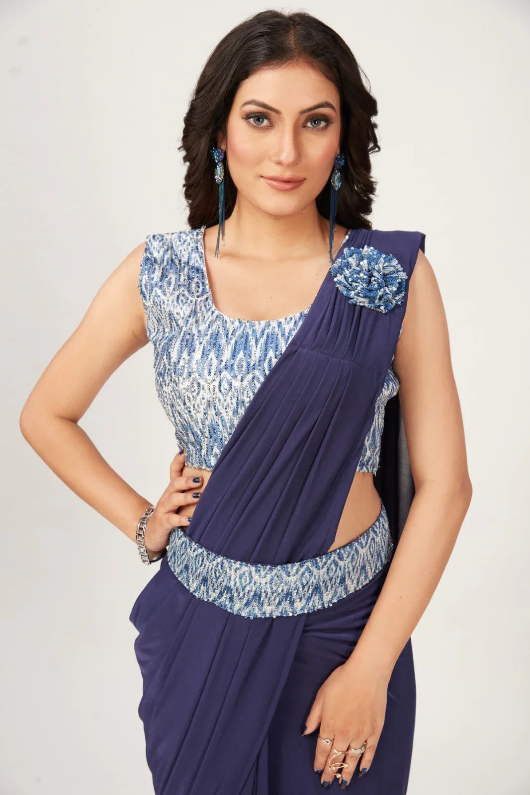 PARTY WEAR READYMADE SAREE D.NO 10AT64 Anant Tex Exports Private Limited