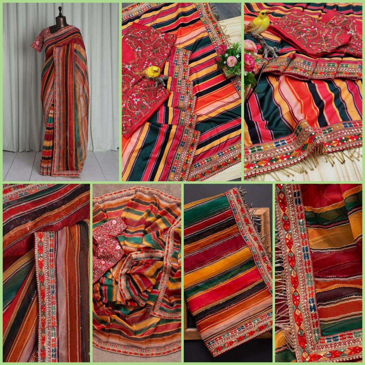 Fancy Rajwadi Silk Digital Print Saree Anant Tex Exports Private Limited